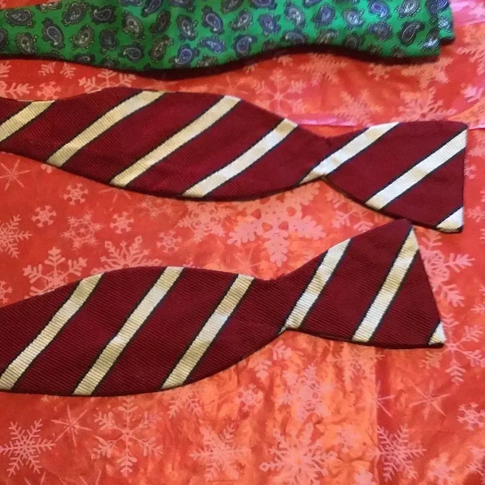 Bowties set of five, some silk from Peter Elliott, the tie-rack, Brooks Brothers
